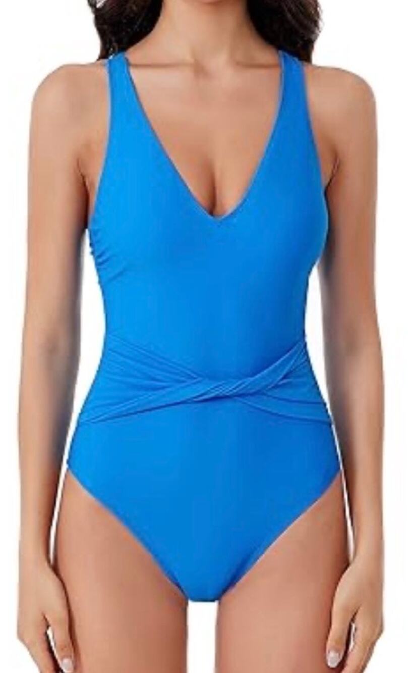BCA by Becca Blue Megan One Piece Swim Suit XL NWT